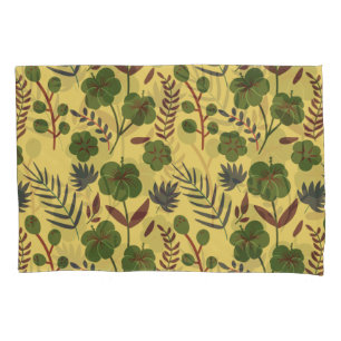 Housse D'oreillers Motif floral sans couture fleurs et papillons