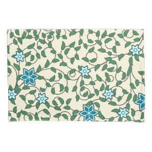 Housse D'oreillers Motif floral sans couture sur fond beige