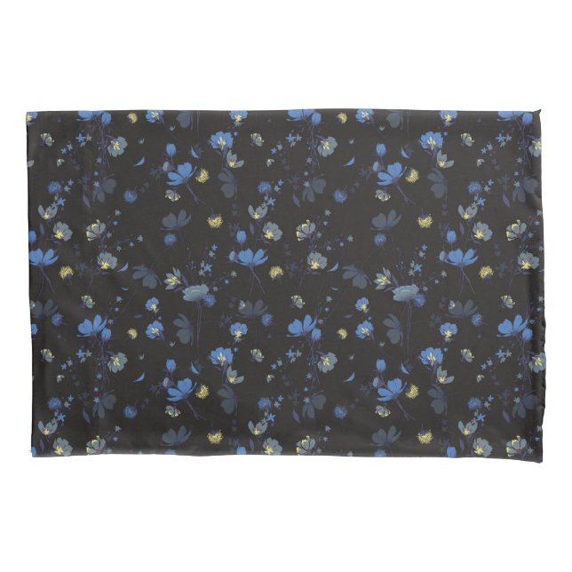 Housse D'oreillers Motif floral soufflé par vent (devant-gauche)