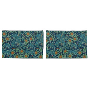 Housse D'oreillers Motif floral William Morris Rouge Jaune bleu vert