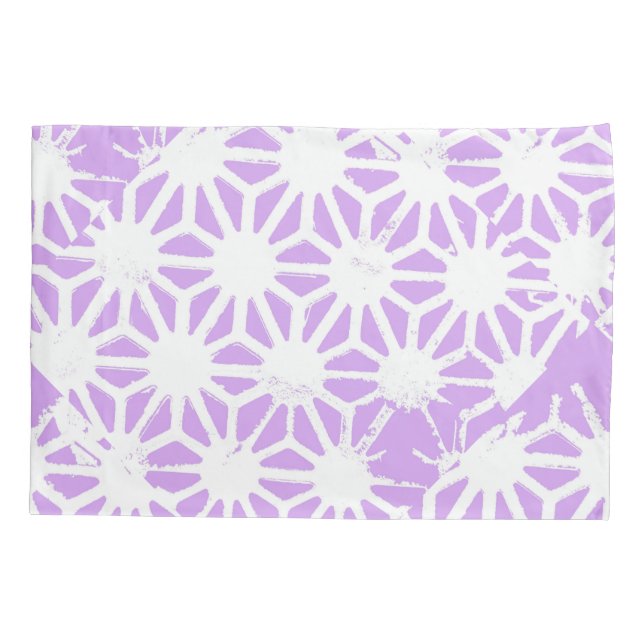 Housse D'oreillers Motif géométrique Lilac (Dos)