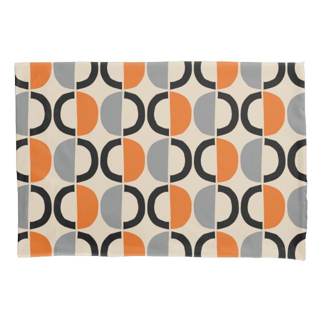 Housse D'oreillers Motif géométrique moderne du milieu du siècle (devant)