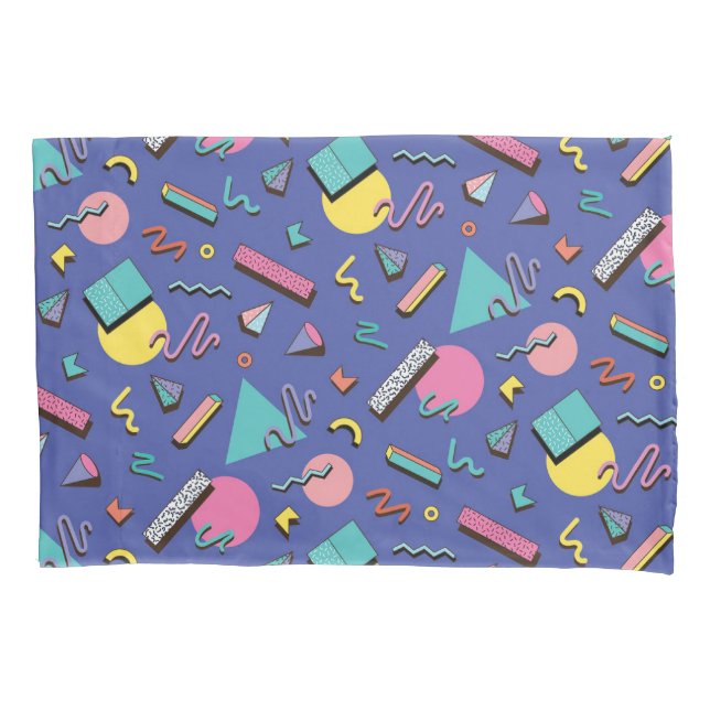 Housse D'oreillers Motif géométrique rétro (devant-gauche)