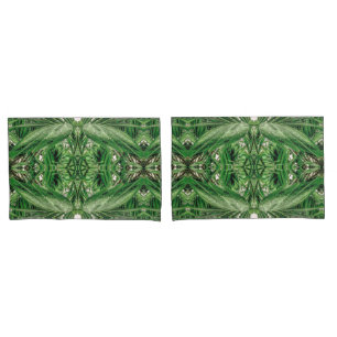Housse D'oreillers Motif Greens et Raindrops