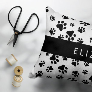 Housse D'oreillers Motif mâle, Patrouilles de chien, Noir et Blanc, V