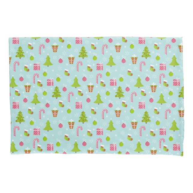 Housse D'oreillers Motif mignon de vacances de Noël (devant)