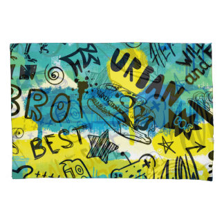 Housse D'oreillers Motif Monster Hand Drawn Kids