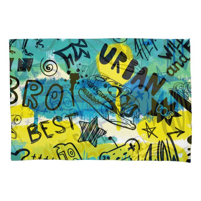 Housse D'oreillers Motif Monster Hand Drawn Kids (devant)