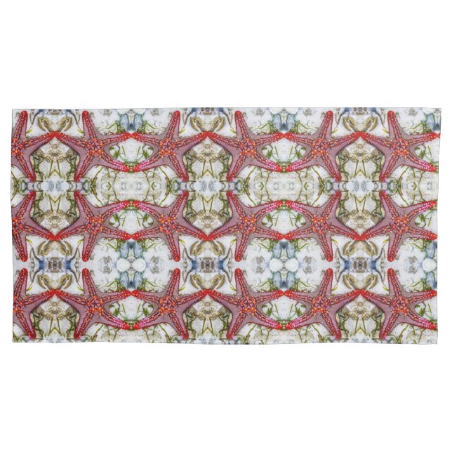 Housse D'oreillers Motif moyen de l'étoile rouge (devant)