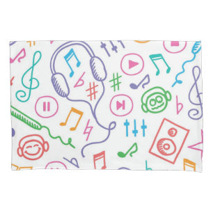 Housse D'oreillers Motif musical