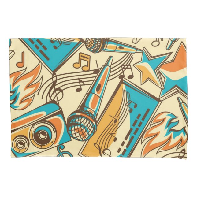 Housse D'oreillers Motif musical (devant)