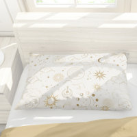Motif mystique céleste Sun Moon Stars
