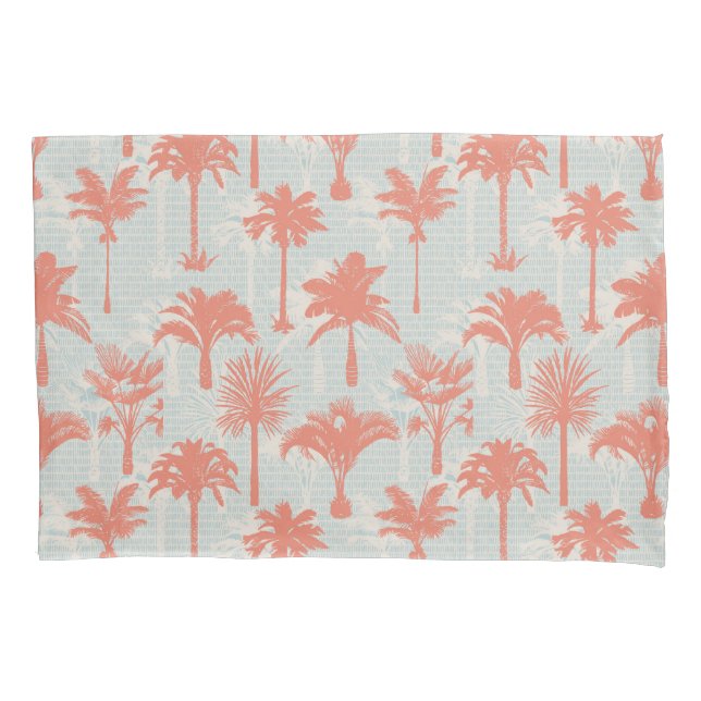 Housse D'oreillers Motif Pastel Palm Tree (devant-gauche)