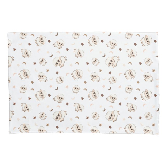 Housse D'oreillers Motif Pastel Sheep (devant)