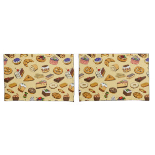 Housse D'oreillers Motif pâtissier