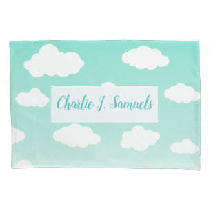 Housse D'oreillers Motif personnalisé mignon de ciel bleu et de nuag