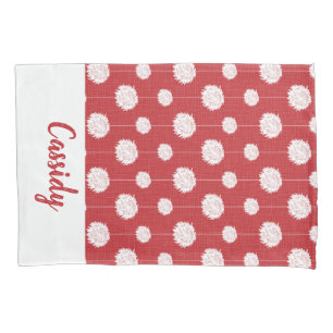 Housse D'oreillers Motif Pom Pom Pom-pom girl rouge