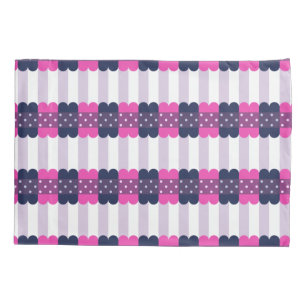 Housse D'oreillers Motif pourpre et rose mignon Girly