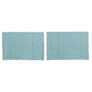 Housse D'oreillers Motif rayé en corduroy aqua décontracté