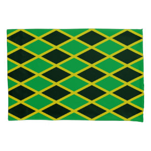 Housse D'oreillers motif/reggae de la mode du drapeau jamaïcain
