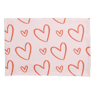 Housse D'oreillers Motif romantique - amour coeur rouge arrière - pla
