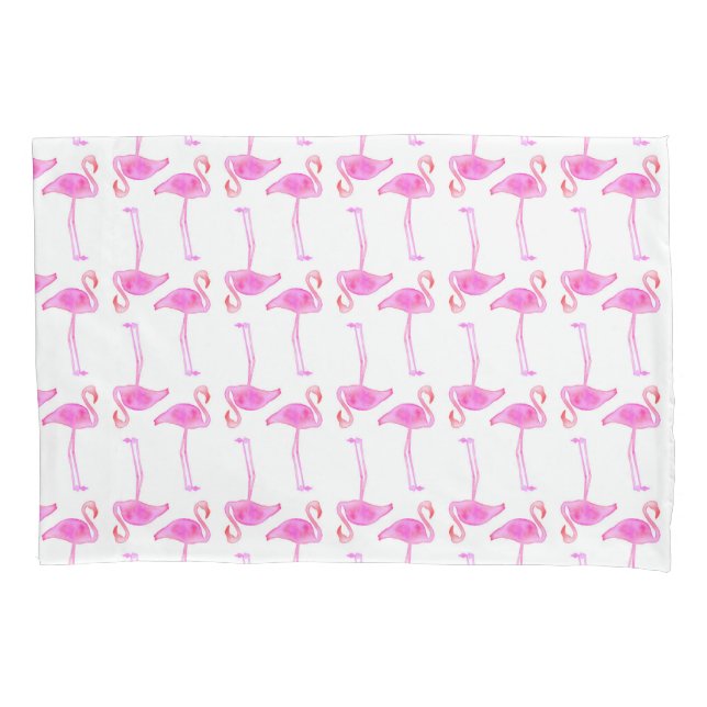 Housse D'oreillers Motif rose de Flamant rose (devant-gauche)