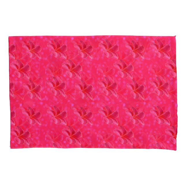 Housse D'oreillers Motif rose Frangipani Blush, (devant)