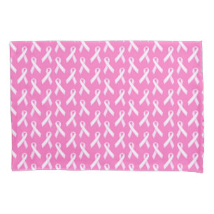 Housse D'oreillers Motif Ruban Rose – Sensibilisation au Cancer du Se