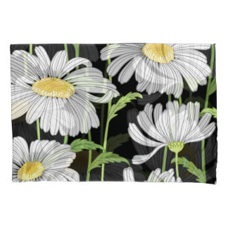 Housse D'oreillers Motif sans couture avec des fleurs d'été.