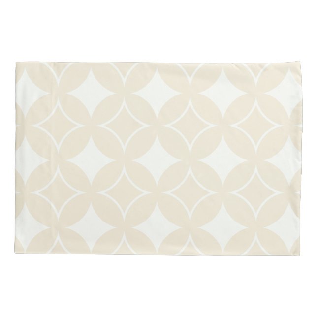 Housse D'oreillers Motif shippo beige (Dos)