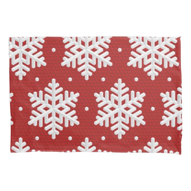Housse D'oreillers Motif Snowflake (devant)