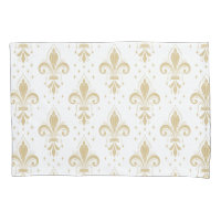 Motif transparent gras fleur de lis sur blanc