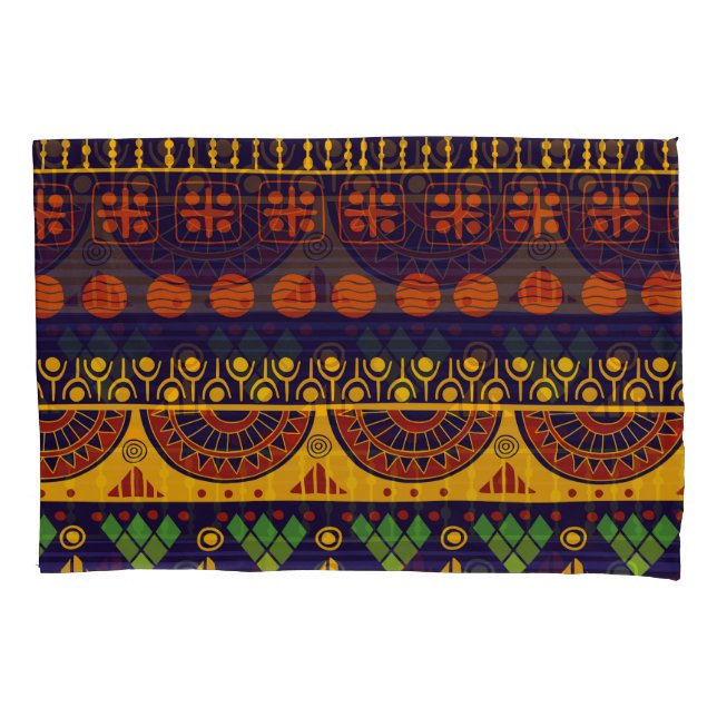 Housse D'oreillers Motif tribal, polyvalent pour diverses utilisation (devant)
