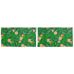 Housse D'oreillers Motif tropical, colibris