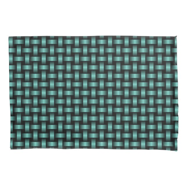 Housse D'oreillers Motif turquoise Black Weaver (devant)