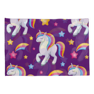 Housse D'oreillers Motif Unicorn Magique Cheval mignon