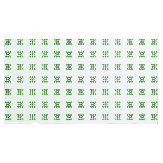 Housse D'oreillers Motif vert (devant-gauche)