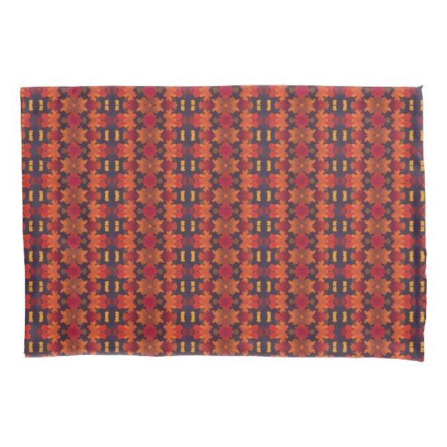 Housse D'oreillers Motif vibrant de feuilles d'automne (devant)