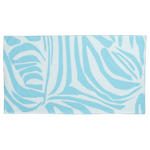 Housse D'oreillers Motif Zèbre Bleu