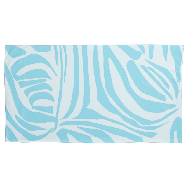 Housse D'oreillers Motif Zèbre Bleu (devant)