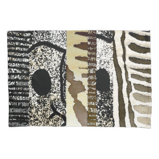 Housse D'oreillers "Motifs tribaux, vie moderne"
