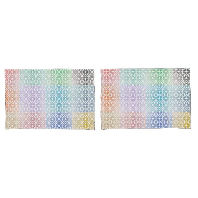 Housse D'oreillers Multi-Colored Pillowcase (devant-Set)