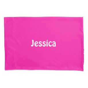 Housse D'oreillers Mur rose uni