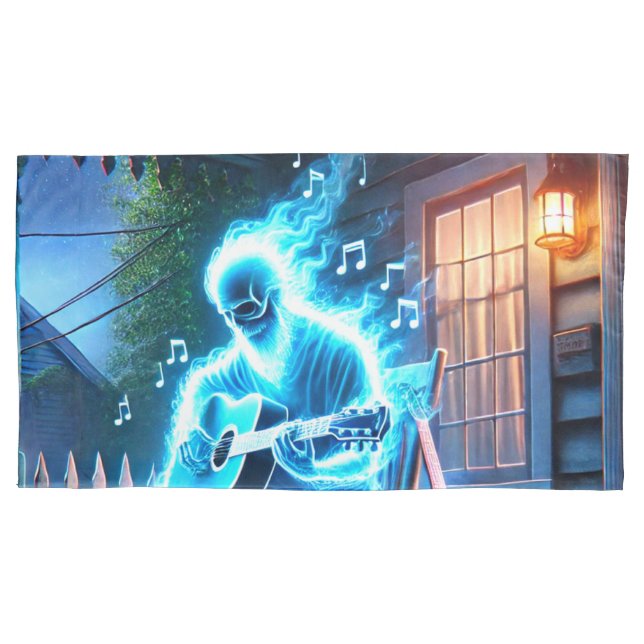 Housse D'oreillers Musicien fantôme (devant)