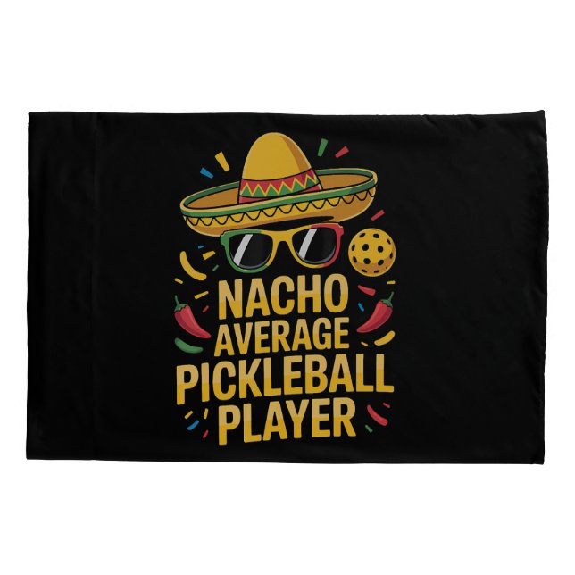 Housse D'oreillers Nacho Average Pickleball Player (Dos)