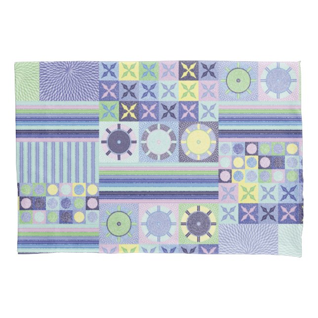 Housse D'oreillers Nanna's Pretty Faux Knit Crochet Blanket Motif (devant)