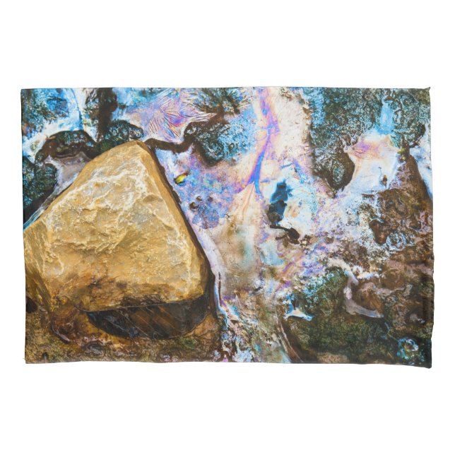 Housse D'oreillers nature abstraite eau morte (devant)
