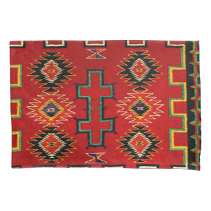 HOUSSE D'OREILLERS NAVAJO INDIAN 1890 HORSE SADDLE BLANKET