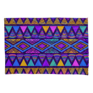Housse D'oreillers Neon Blue : Tribal Navajo Motif