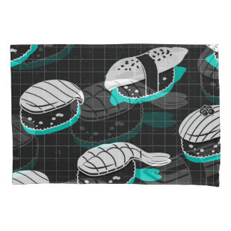 Housse D'oreillers Nigiri Sushi Motif de croquis Vintage